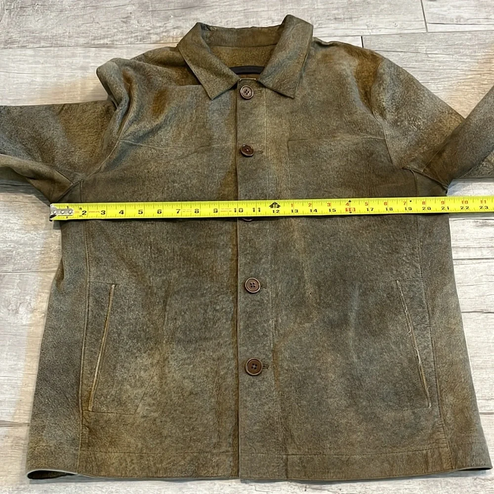 John Varvatos Ivey Leather Shirt Jacket‎ Size 50 - Picture 7 of 13